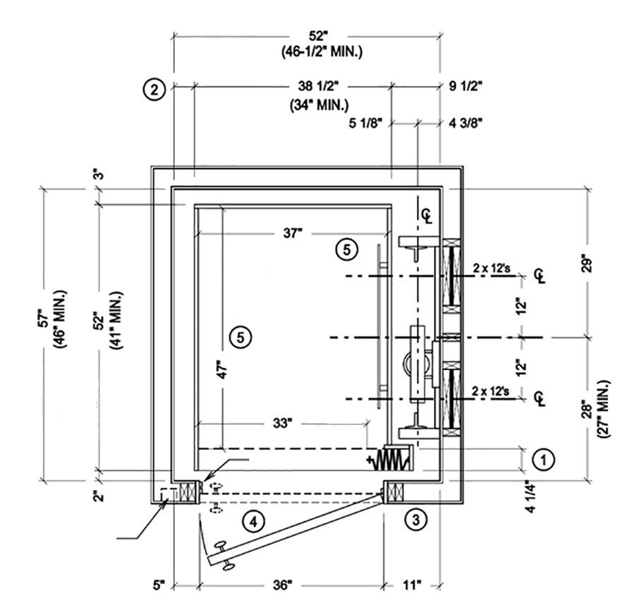  Фрагмент проекта лифтовой шахты. Самара